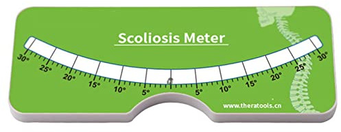 VEXIGO Appareil de Mesure médical pour scoliomètre de Poche pour Le Diagnostic de la scoliose du Dos Appareil Portable, Plage de Test de 0 à 30 ° pour mesurer l'alignement de la Colonne vertébrale