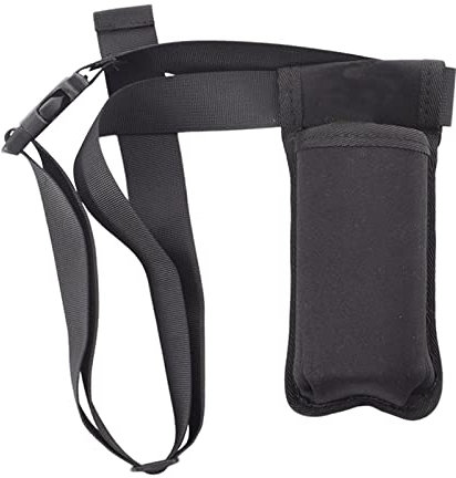 Harilla Support de Lotion de Massage de Taille de Sac D'étui de Bouteille de Massage, Boucle de Qualité Supérieure, Ceinture de Sangle Réglable Portable Noire