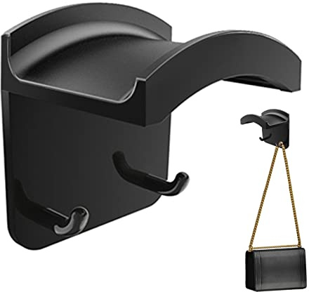 Pomurom hörlursstativ – vägghållare krok för headset – avtagbar, klibbig headset hängare under skrivbordet, PC-spelheadset hörlurshållare för studenthem hörlurar