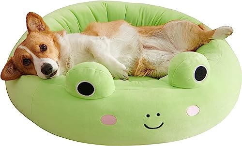 Squishmallows Original 24-Inch Wendy Frog Pet Bed - Medium Ultrasoft Official Plush Pet Bed