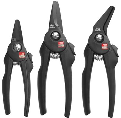 BESSEY COMBI-SET-A, Aktionsset mit 3 Combi-Scheren, Mehrzweck-Universalschere aus Edelstahl, Haushaltsschere, Allesschneider, Multifunktionsschere, Gewicht