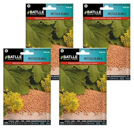 Semillas de mostaza blanca Semillas Batlle PACK (4)