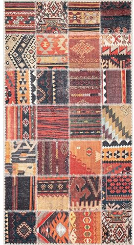 evaami HOME✨Area rug & Low Pile/Non Slip * Machine Washable Rug & Kids Pet Friendly | Easy to Clean | Modern Woven Carpet & Bohemian/Traditional -Ruglay