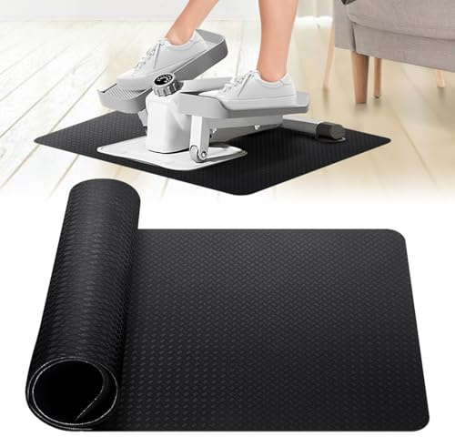 Rolitwils Tapis d'entraînement antidérapant double face pour elliptique sous le bureau, tapis d'exercice pour exercices d'ellipse et de jambes comme vu à la télévision, tapis antidérapant adapté pour