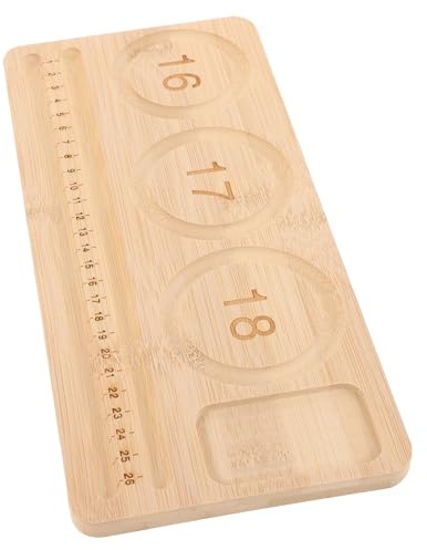 BESPORTBLE Träpärlbräda För Armbandsdesign Smycken Tillverkningsbräda Med Mätverktyg För Smycken Och Hantverk För Nybörjare Och Proffs