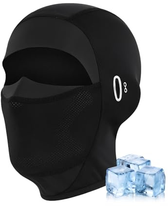 leruiyezs Pasamontañas Verano Transpirable con Protección Solar UPF50+ y Abertura para Gafas, Sotocasco Moto Ligero para Hombre y Mujer, Balaclava Moto para Ciclismo, Running y Deportes al Aire Libre
