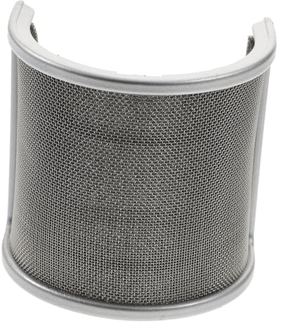 SUPVOX Filtro Metálico u Para Micrófono, Protector Antiviento Doble Capa Color Plata, Accesorio Para Grabación, Streaming y Podcast, Pantalla Antiviento Compacta y Ligera