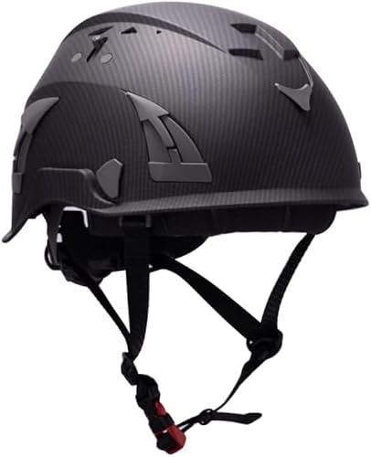 Land Helmets Aerolite Safety Helmet - ANSI Z89.1 Type 1 Class C - Lightweight, Affordable Vented Hard Hat for Arborist & Rescue - Carbon Fiber