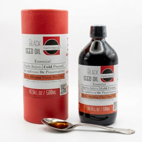 Organic Black Seed Oil 500 ml | 100 % ren och kallpressad | Premium Nigella Sativa från Bangladesh | Stöder hår, hud och naglar