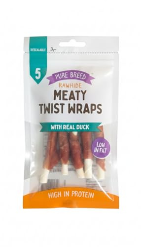 Rawhide Duck Dog Treats 70g – Natural Long-Lasting Chews with Real Meat| Healthy Dental Snacks for All Dog Breeds | Tasty High-Protein Dog Treats (Duck)