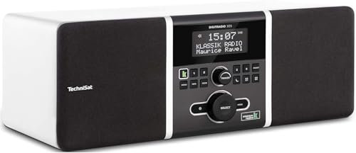 TechniSat Digitradio 305 Klassik Edition DAB Radio (mit Bassreflex-Holzgehäuse, DAB+, UKW, stationäre Bedienung, Direktwahltaste zu Klassikradio) weiß