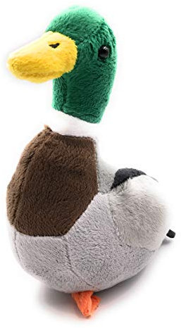 Onwomania Plüschtier Kuscheltier Stoff Tier Wildente sitzend Vogel Gans 21 cm