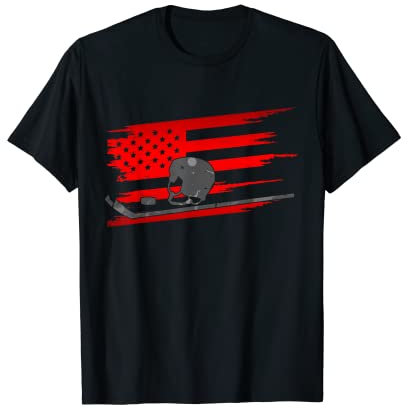 Amerikanische Flagge Hockeybekleidung – Hockey T-Shirt
