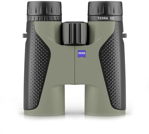 ZEISS Terra ED Binoculars 8x42 Waterproof, and Fast Focusing with Coated Glass for Optimal Clarity in All Weather Conditions for Bird Watching, Hunting, Sightseeing, Black-Green (Black-Green)