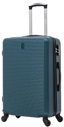 CELIMS - Valise Moyenne Taille Rigide 4 Roues 65 cm | Valise Soute 20kg | Abs Légère | Serrure Intégrée | Bagage de Voyage | Vert