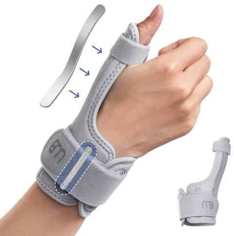 kichicho Daumenbandage Links und Rechts,Handgelenkstütze,Daumenorthese,Daumenschiene,Arthrose Daumenorthese zur Daumen Verletzungen, Sehnenscheidenentzündung, Arthritis, Sattelgelenk,Universal Größe