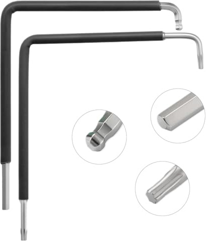 Set di attrezzi di regolazione per finestre, esagonali da Torx 15, esagonale, 4 mm e testa a sfera 4 mm, Chiave a Brugola di regolazione per finestra