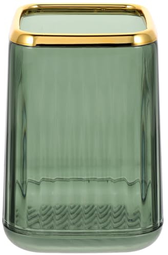 Homoyoyo Makeup Organizer Kosmetik Pinselhalter Transparent Schmuck Aufbewahrung Behälter Desktop Stabile Aufbewahrungsbox für Make Up Pinsel und Stifte Schmuckhalter in Edel Grün