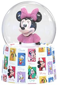 Silver Buffalo Disney Mickey and Friends Mini Light Up Snow Globe, 45mm | Mini, 2.8 Inches Tall, Small