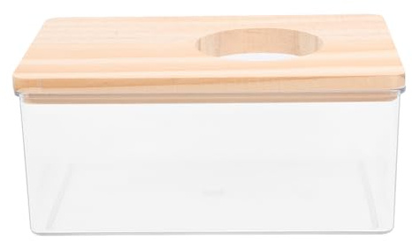 jojofuny Acrylic Sand Bath Box for Hamsters Small Pets Shower Room Toilet 15x10x5.5cm Suitable for Golden Hamsters and Small Rodents