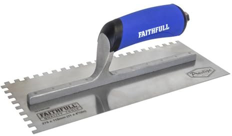 Faithfull PTNT11SS Truelle crantée Multicolore 275 x 115 mm