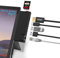 Surface Pro 7 Hub Docking Station mit 4K HDMI Adapter + RJ45 Ethernet-LAN + USB-C-PD-Aufladung +2-Port USB 3.0 + SD/TF-Kartenleseadapter für Microsoft Surface Pro 7