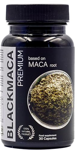 BLACKMACA PREMIUM - Maca Peruviana Nera + Tribulus Terrestris + Arginina + Zinco, Maca Nera | 30 Capsule