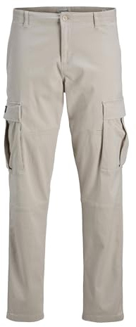 Jack & Jones Pantalon Cargo Jpstkane Jjjonnie pour Homme, Beige Clair, 31W / 32L