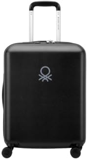 Delsey Hartschalen-Trolley, klein, leicht, bequem und praktisch. Schlichtes und elegantes Design, bietet Stil und Funktionalität auf höchstem Niveau. TSA-Zahlenschloss, 4 Rollen m, 00 Noir, S, Kabine