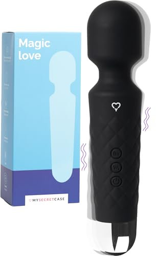 MySecretCase Magic Wand 20cm Stimolatore per Clitoride Vibratoreper Donna Wireless 20 Vibrazioni + 8 Velocità Sexytoysys Coppia Masturbatore per Donna Vibratore Clitoride Impermeabile USB