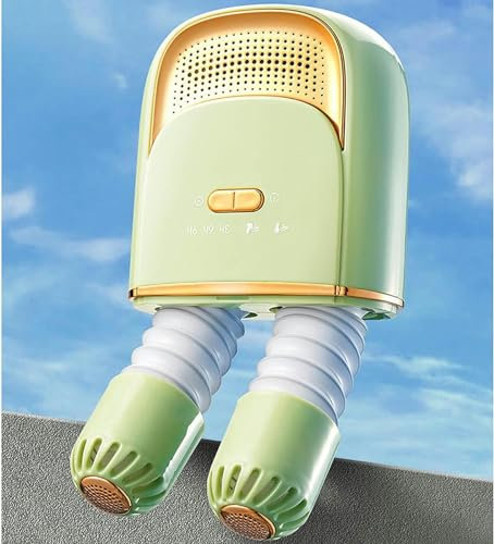 FHRKA Sèche-Chaussures, sèche-Chaussures, sèche-Chaussures Domestique avec Chauffe-Pieds, Tuyau rétractable, contrôle Intelligent de la température