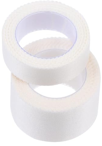 NULYLU Breathable Medical Adhesive Tape 2Pcs Set (1.25Cm X 5M 2.5Cm X 5M) Comfortable Sawtooth Plaster for Wound Dressing and Secure Fixation, Hypoallergenic Tape for Sensitive Skin