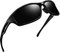 Joopin Sportliche Sonnenbrille Herren Sportbrille Fahrerbrille und Schnelle Brille Schwarz Damen Polarisierte Sonnenbrille Autofahren Fahrradbrille UV400 (Glänzend Schwarz)
