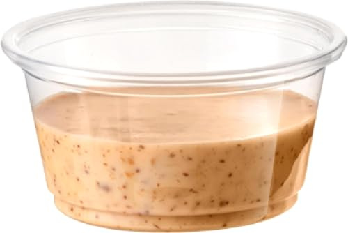 Fit Meal Prep 250 Pack 2 oz BPA Free Condiment Cups No Lids, Disposable Jello Shots Containers, Small Dipping Sauce Cups, Plastic Ramekins in Bulk, Stackable Souffle Cups for Sample, Portioning