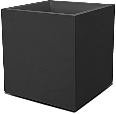 Ondis24 Pflanzkübel Blumenkübel Blumentopf Basalt 40 mit Wasserspeicher Winterfest (Anthrazit Basalt)