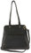 More Than Hip Poppy Handtasche Damen Matt Schwarz - Retro Tasche aus Öko Leder Schultertasche Umhängetasche Arbeitstasche