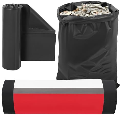 KOTARBAU® Sac Gravat, Sac A Gravats en plastique, Sac Gravats Chantier 160l 65µm à usages multiples pour déchets et ordures