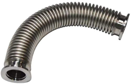 DEKADONS KF-40 Bellows Hose Metal, 9.84 (250mm) Stainless Steel 304 Flexible Bellow, ISO-KF Flange Size NW-40, Vacuum Corrugated Bellows Pipe (9.84 (250mm))