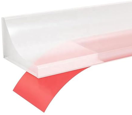 FOURGUN Sealing Strip Collapsible Water Dam Barrier Silicone Waterproof Guard, Dry Wet Separation, Leak-Proof Flexible Seal Strip for Showers/Sinks/Countertops/Kitchen/Homes/Hotels//Gym/bathrooms