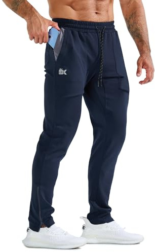 BROKIG Mens ZeroArmor Gym Joggers Jogging Running Trousers M Navy