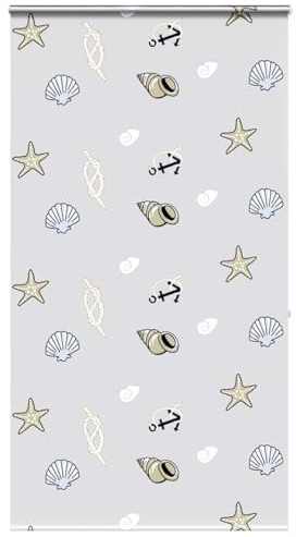 Mokuyary Tenda a rullo per doccia con cassetta, 120 x 240 cm, larghezza tessuto 116 cm, per vasca da bagno e doccia, tenda da doccia, formato A4