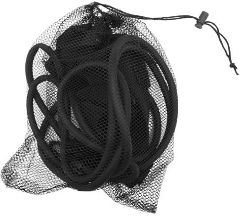 Veemoon Laisse D'entraînement de Natation Réglable Sangle Cheville en Néoprène Épais, Corde Élastique Noire 6x10x3 Cm, Ensemble pour Renforcement Musculaire et Natation Sportive