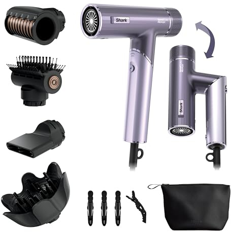 Shark SpeedStyle Pro Flex Hair Dryer, Lightweight, Lilac Frost HD543PLUK