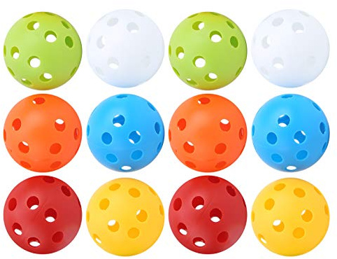 Funien Öva Ihåliga Plastbollar Luftflöde för Svingträning Inomhus Utomhus 26 Hål