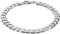trendor Herren-Armband Silber 925 Panzerkette Breite 7,8 mm Silberschmuck Männer, modische Geschenkidee 75138
