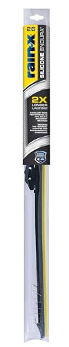 Rain-X 830126 Silicone Endura Wiper Blades, 26 Inch Windshield Wipers (Pack of 1), Automotive Replacement Windshield Wiper Blades With Two Times Longer-Lasting Resilient Silicone Rubber Squeegee