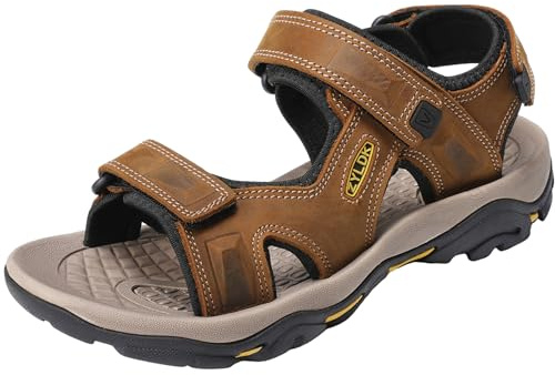 ZYLDK Sandalias de Senderismo para Hombres Verano Exterior Deportivas Zapatos de Montaña Sandalias de Playa Antideslizante Trekking