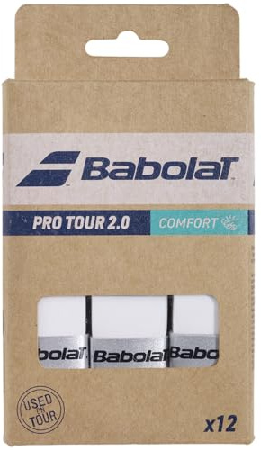 Babolat pro Tour 2.0 Comfort overgrip, 12 Grip, White