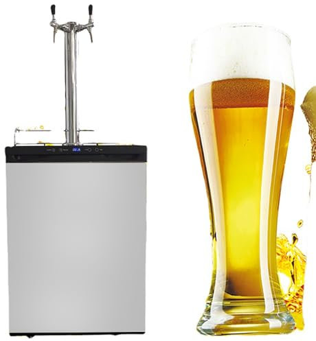 Commercial Draft Beer Dispenser with Adjustable Temperature and Flow Rate, Ideal for Home Bars and Outdoor Events