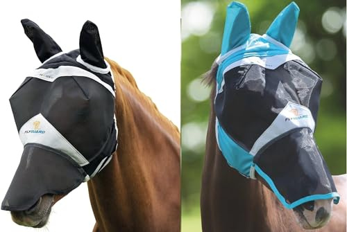 Shires Horse Fine Mesh Fly Mask with Ears and Nose